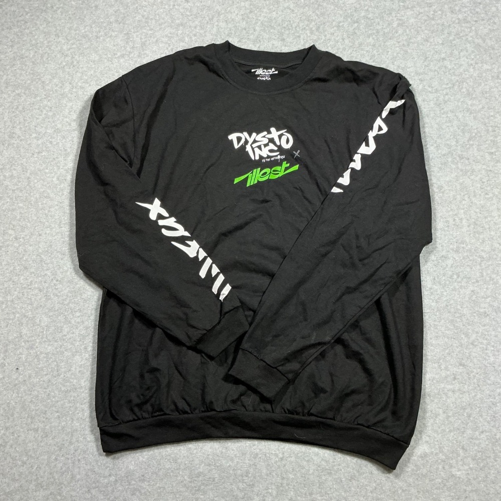 Illest x Dysto Inc Motorverse Elder Apez Long Sleeve Shirt Black Mens 2XL